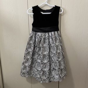 Cinderella Black and Silver Formal Dress
